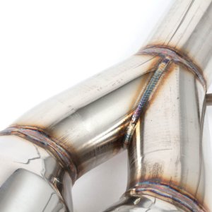 Subaru WRX Performance Exhaust - BLOX Racing - Muffler Delete / Axle Back Single Wall 4in - Polished Tips - `22-`27